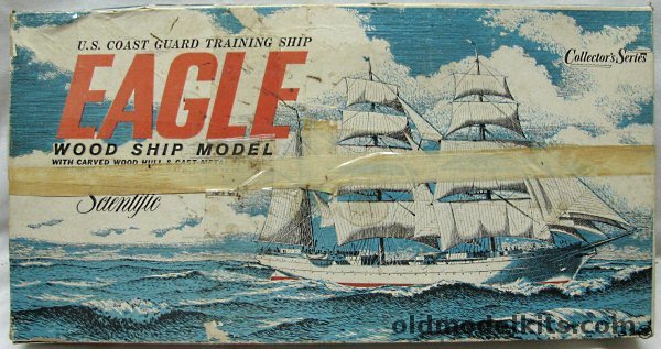 Scientific USS Eagle - US Coast Guard Training Ship - 13 Inch Long Wooden Ship Kit, 168-995 plastic model kit